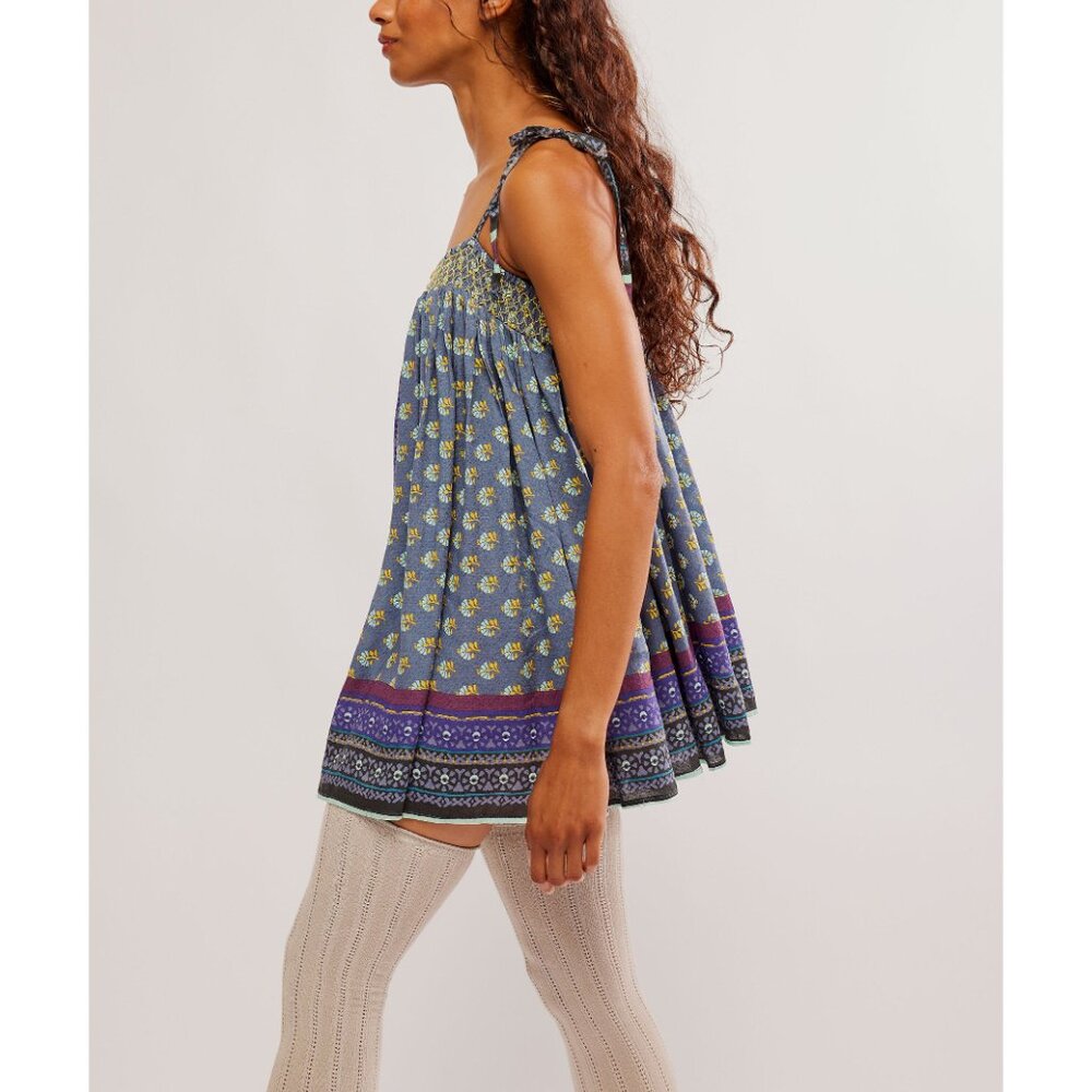 🆕 FREE PEOPLE Rule The World Romper / Deep Blue Combo - Picture 2 of 7